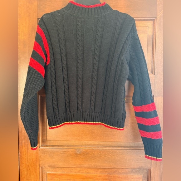 Vintage Black, Red and Gold Flag Style Sweater - Picture 6 of 6